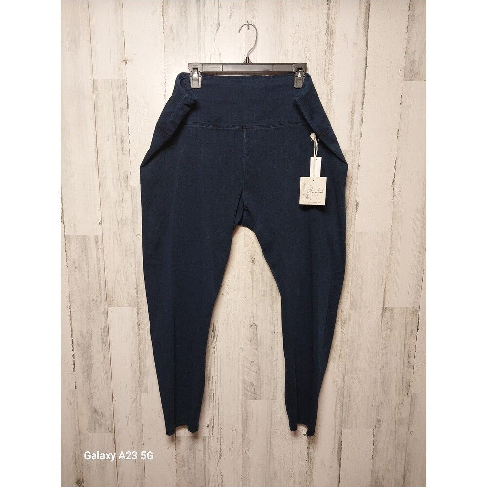 Cafe Marrakesh Women's 3X Tummy Control Leggings Blue